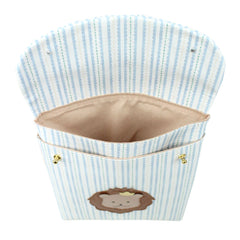 Porta Fralda Rei Leão Estampa Listrado Pontilhado em Couro Personalizada