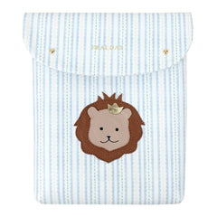 Porta Fralda Rei Leão Estampa Listrado Pontilhado em Couro Personalizada