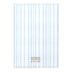 Porta Identidade Estampa Listrado Pontilhado em Couro Personalizado