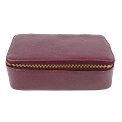 Porta Joias Lourdes Burgundy Liso Pronta Entrega