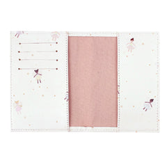 Porta Passaporte Estampa Fadinha em Couro Personalizado