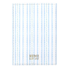 Porta Passaporte Estampa Listrado Pontilhado em Couro Personalizado