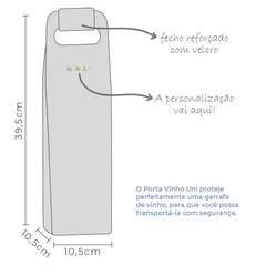 Porta Vinho Uni Preto Liso Pronta Entrega