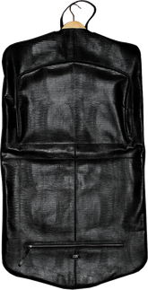 Porta Terno Preto Paris em Couro Personalizado