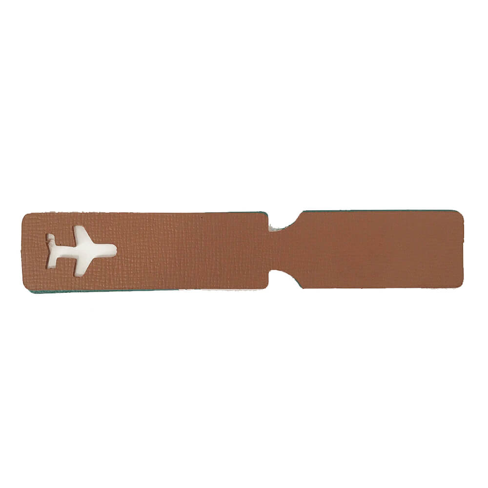 Tag de Mala Destination Caramelo Liso Pronta Entrega