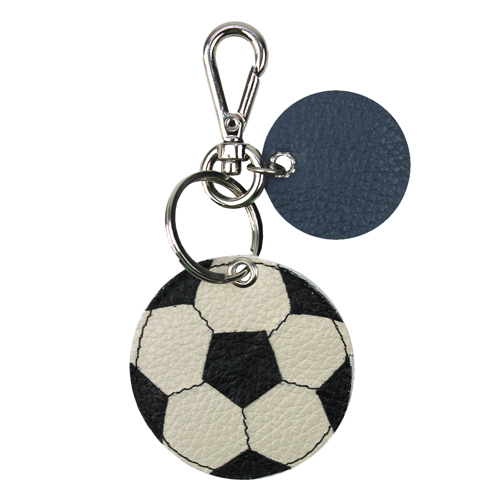 Chaveiro Bola de Futebol em Couro Personalizado