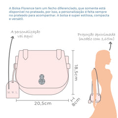Bolsa Florence em Couro Personalizada