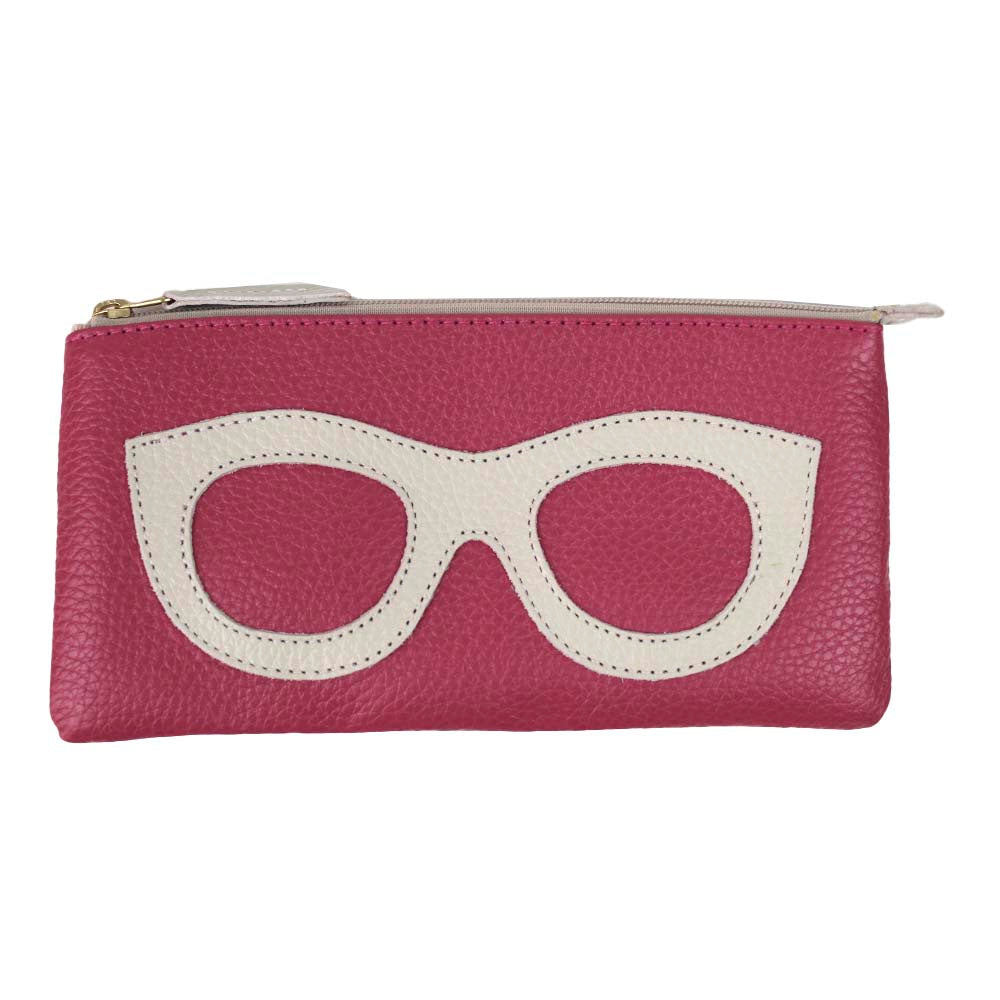 Porta Óculos Lunettes Chiclete com Off White Liso Pronta Entrega