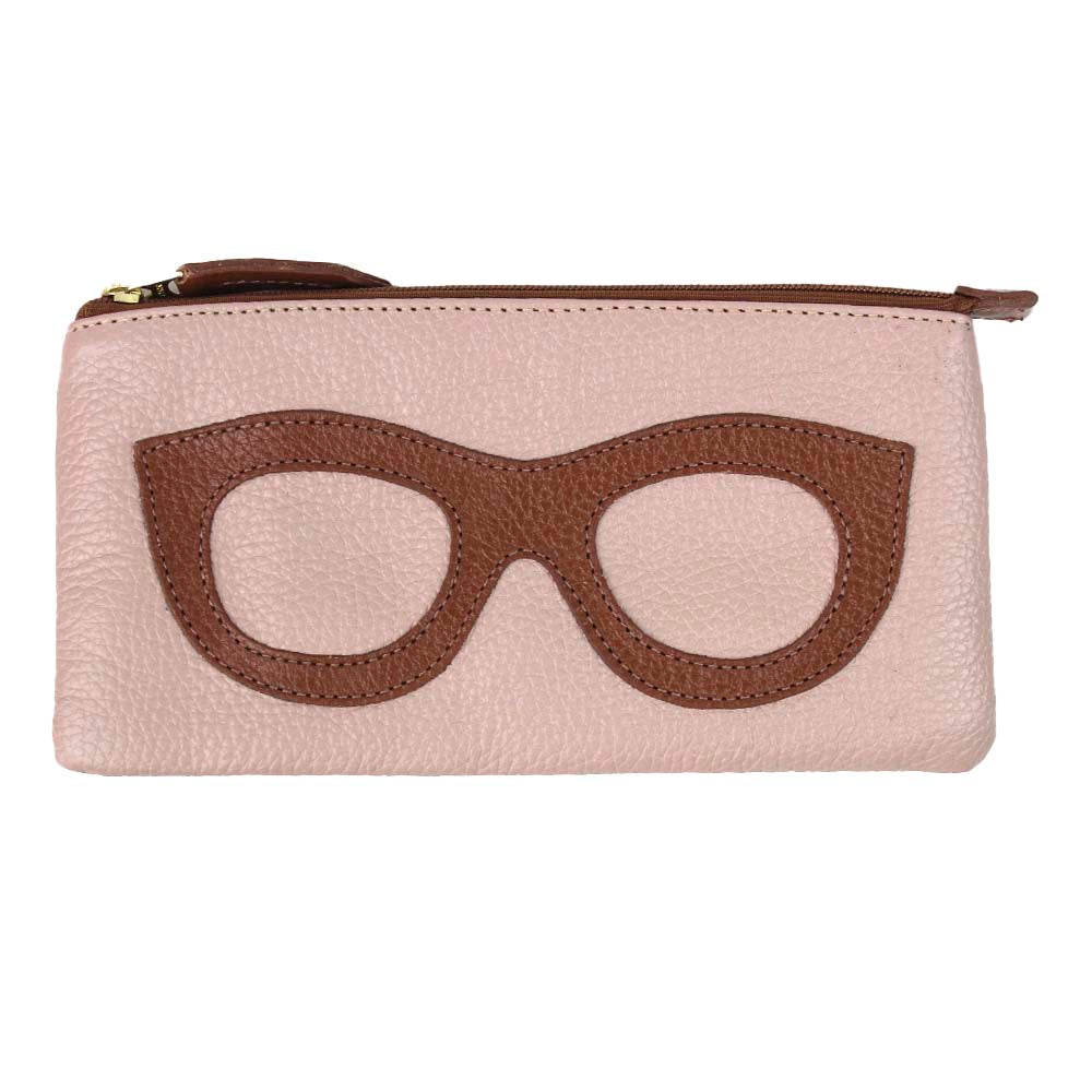 Porta Óculos Lunettes Rose Liso com Caramelo Liso Pronta Entrega
