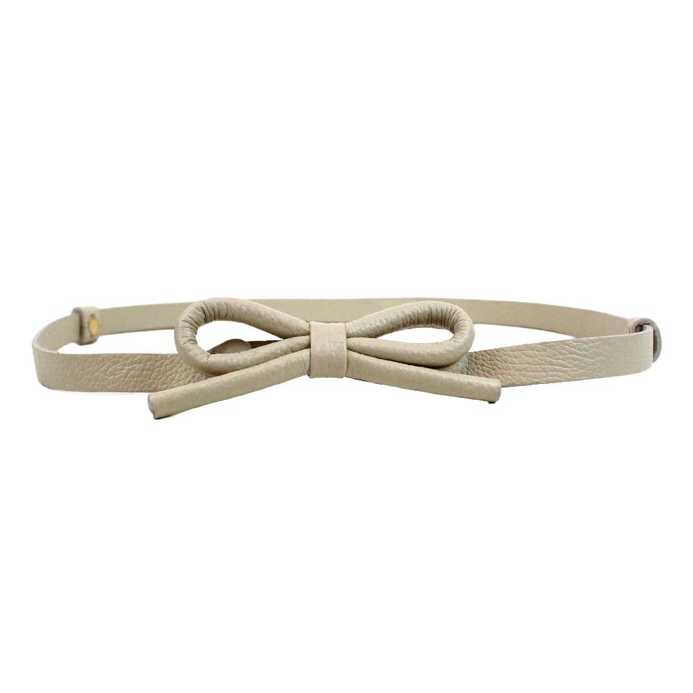 Cinto Clémence Off White Liso Pronta Entrega