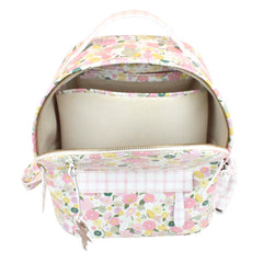 Mochila M Ballet Estampa Ditsy Rosa com Xadrez Rosa Pronta Entrega