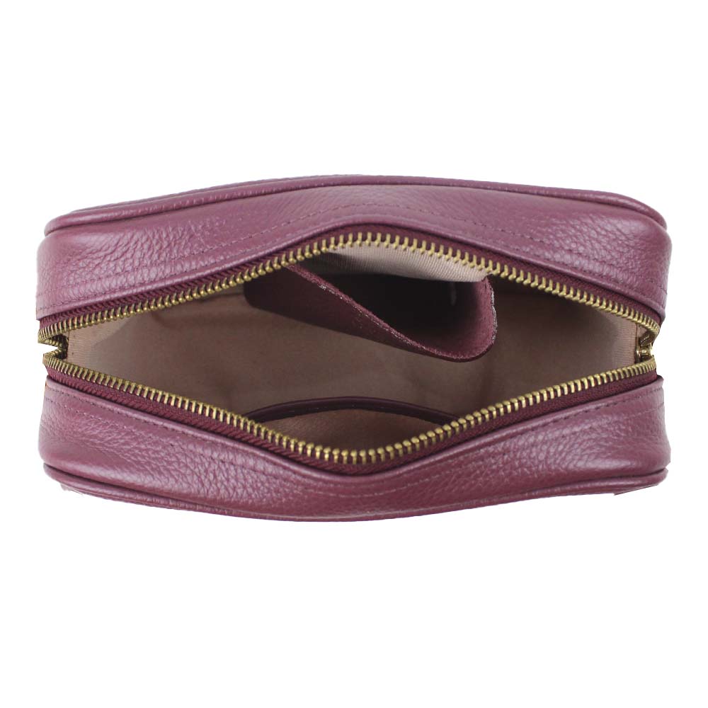 Bolsa Laure Burgundy Liso Pronta Entrega
