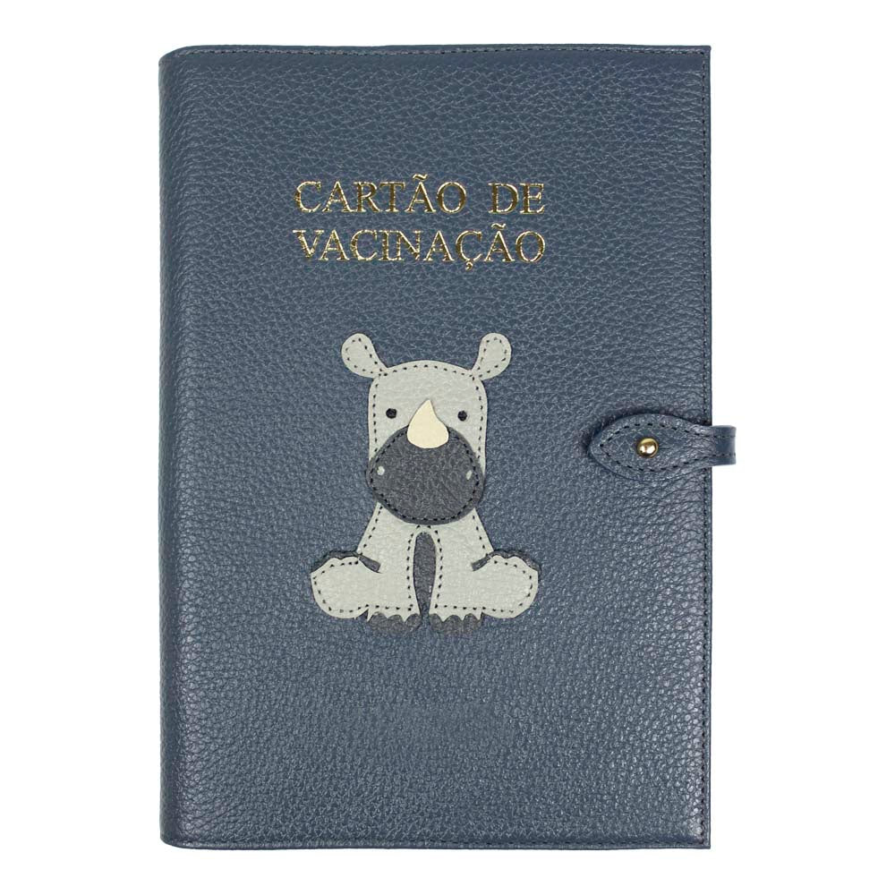 Porta Cartão De Vacina Rinoceronte Oceano Pronta Entrega