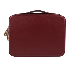 Beauty Box Large com Espelho Tradicional Burgundy Liso com Rose Liso Pronta Entrega