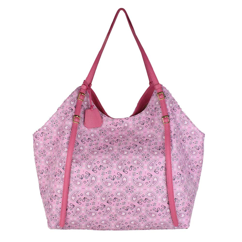 Bolsa Alix Estampa Paisley em Couro Personalizada