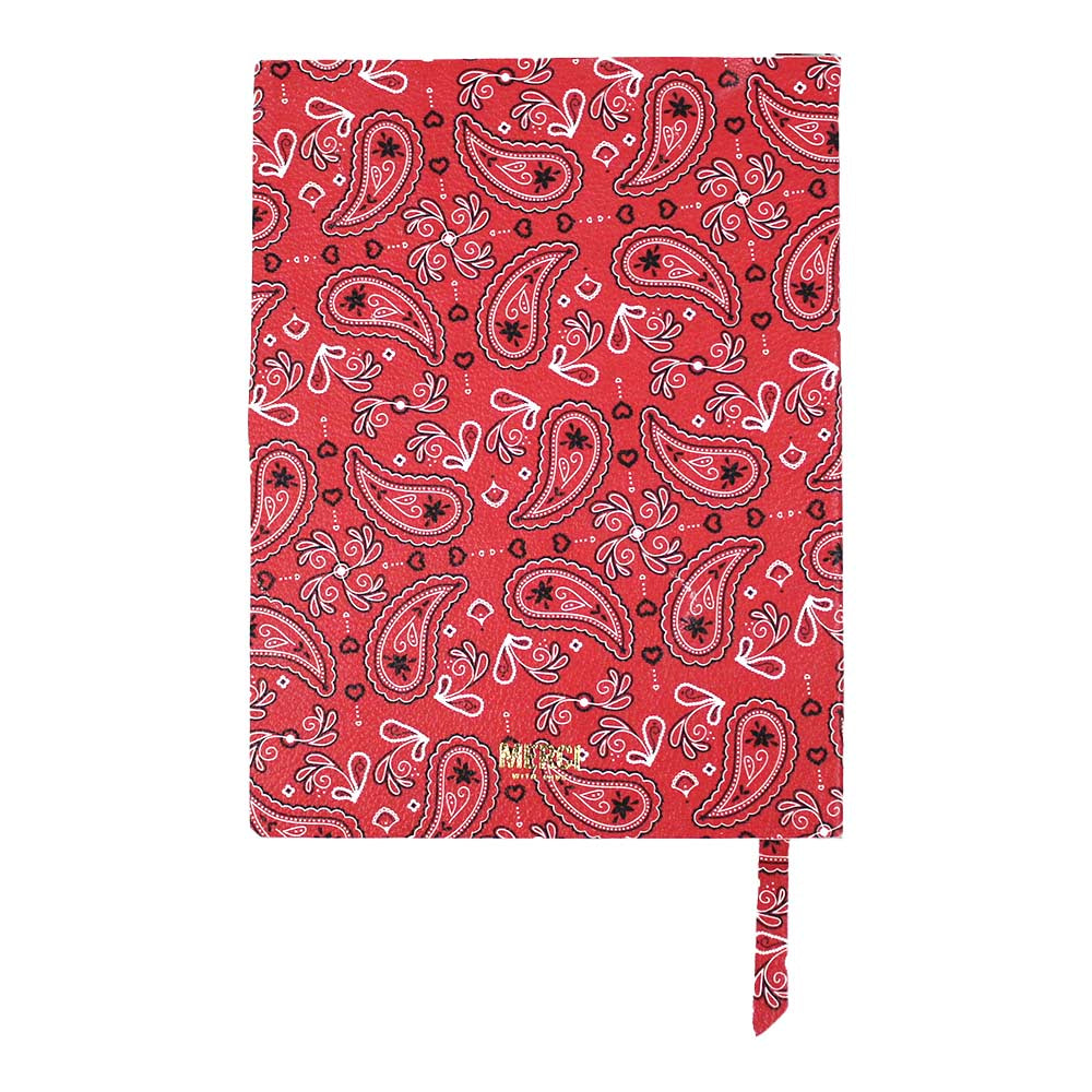 Caderno My Notes Estampa Paisley em Couro Personalizado