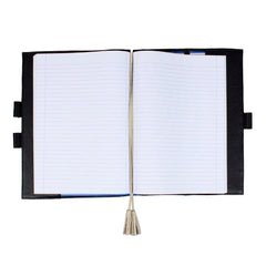 Caderno Toujours G Preto Liso com Off White Liso Pronta Entrega