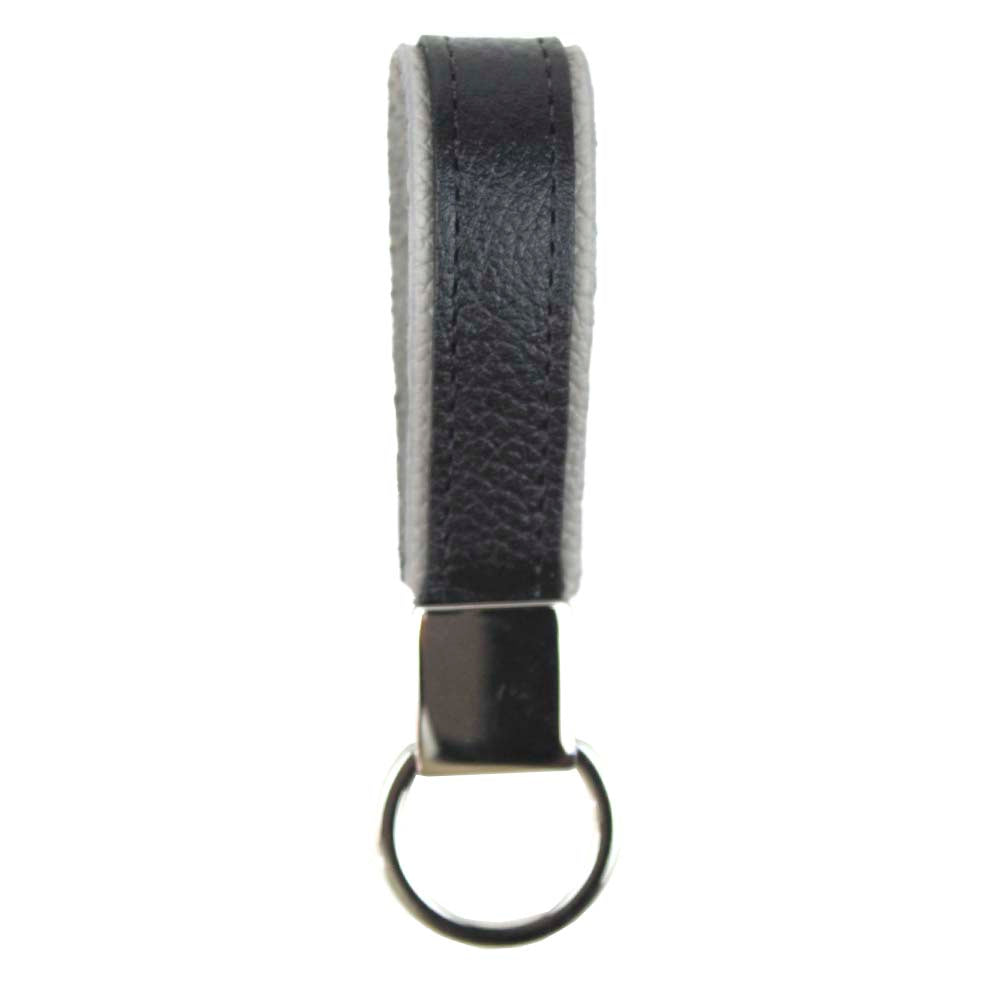 Chaveiro Edy Masculino Cinza Claro Liso com Preto Liso Pronta Entrega