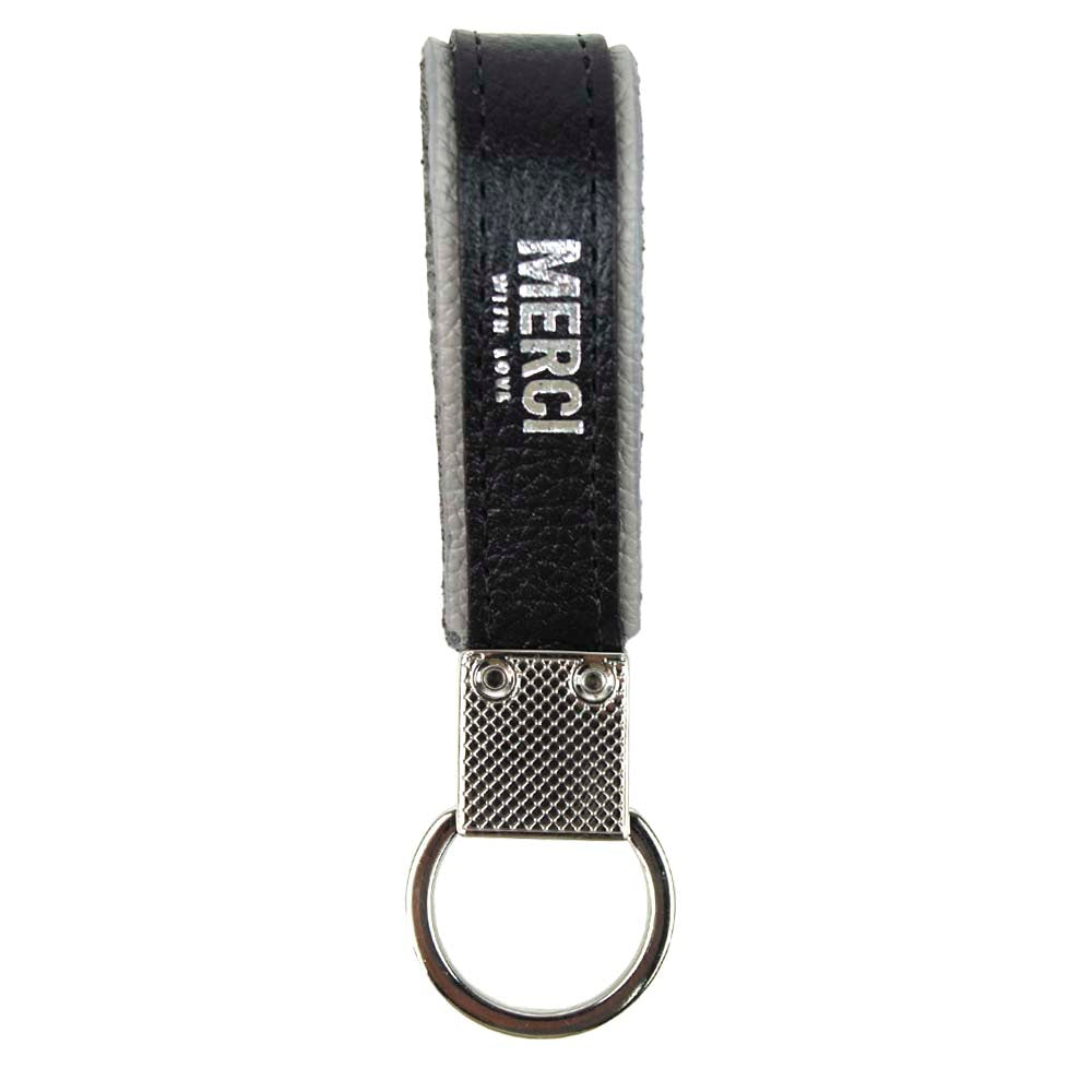 Chaveiro Edy Masculino Cinza Claro Liso com Preto Liso Pronta Entrega