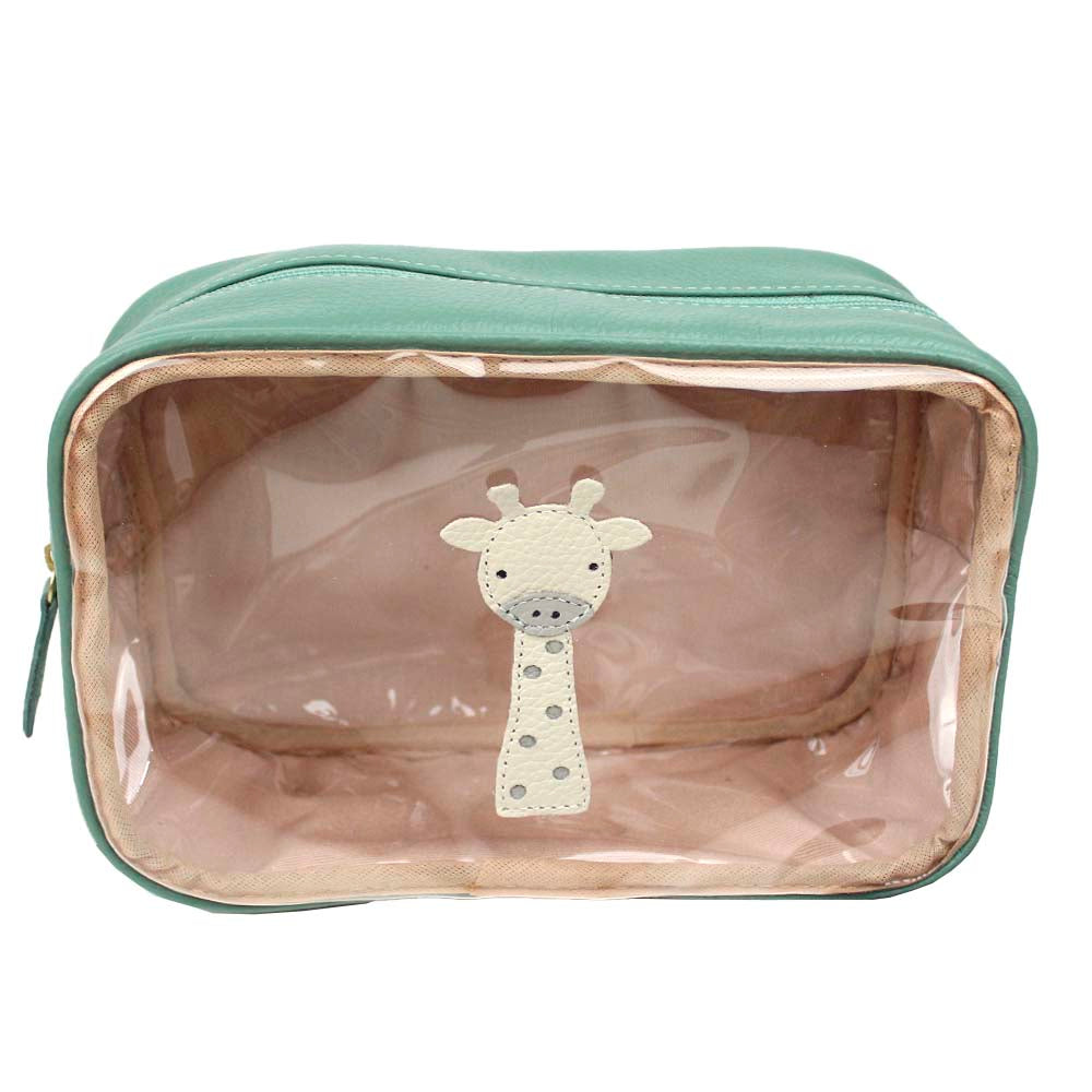 Necessaire Anne Girafinha Masculino em Couro e Vinil