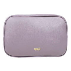 Necessaire Anne Beach Estrela Lilás Liso com Pink Lesard e Dourado Pronta Entrega