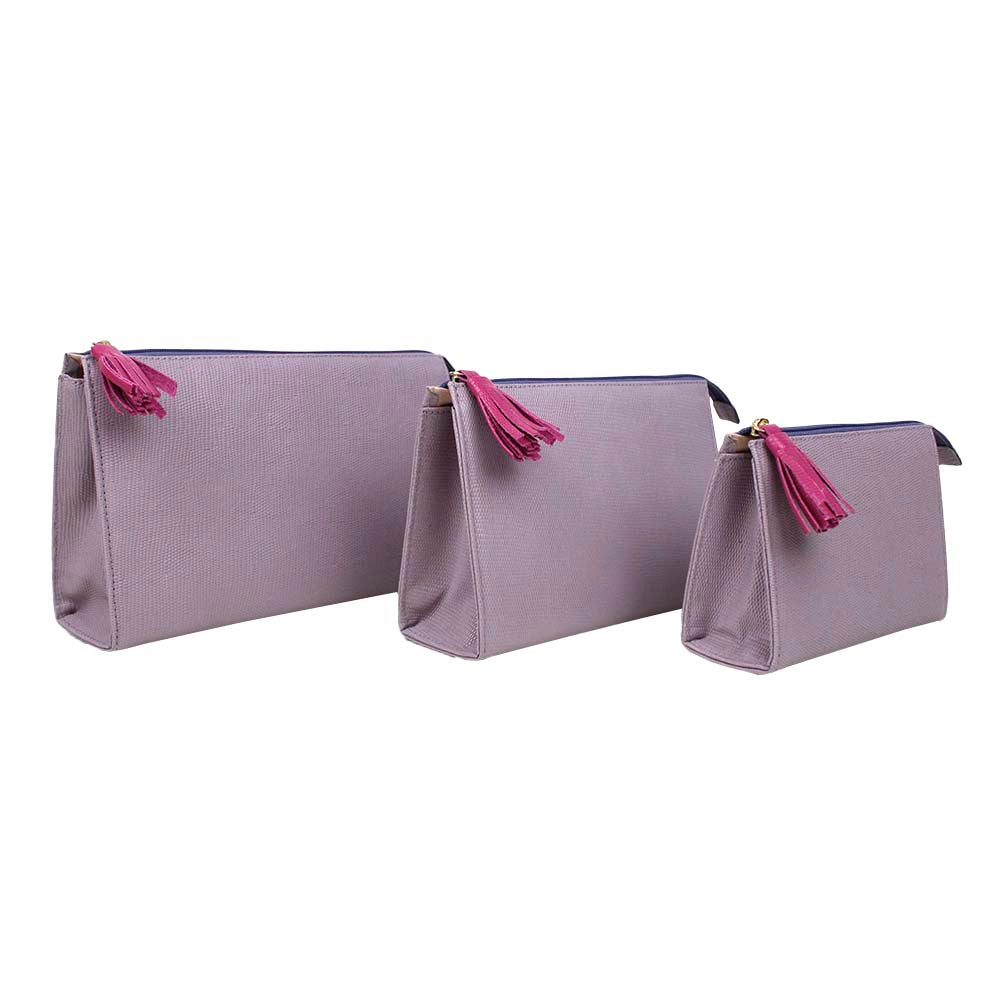 Kit Necessaire Louise Lilás Lesard com Pink Lesard Pronta Entrega