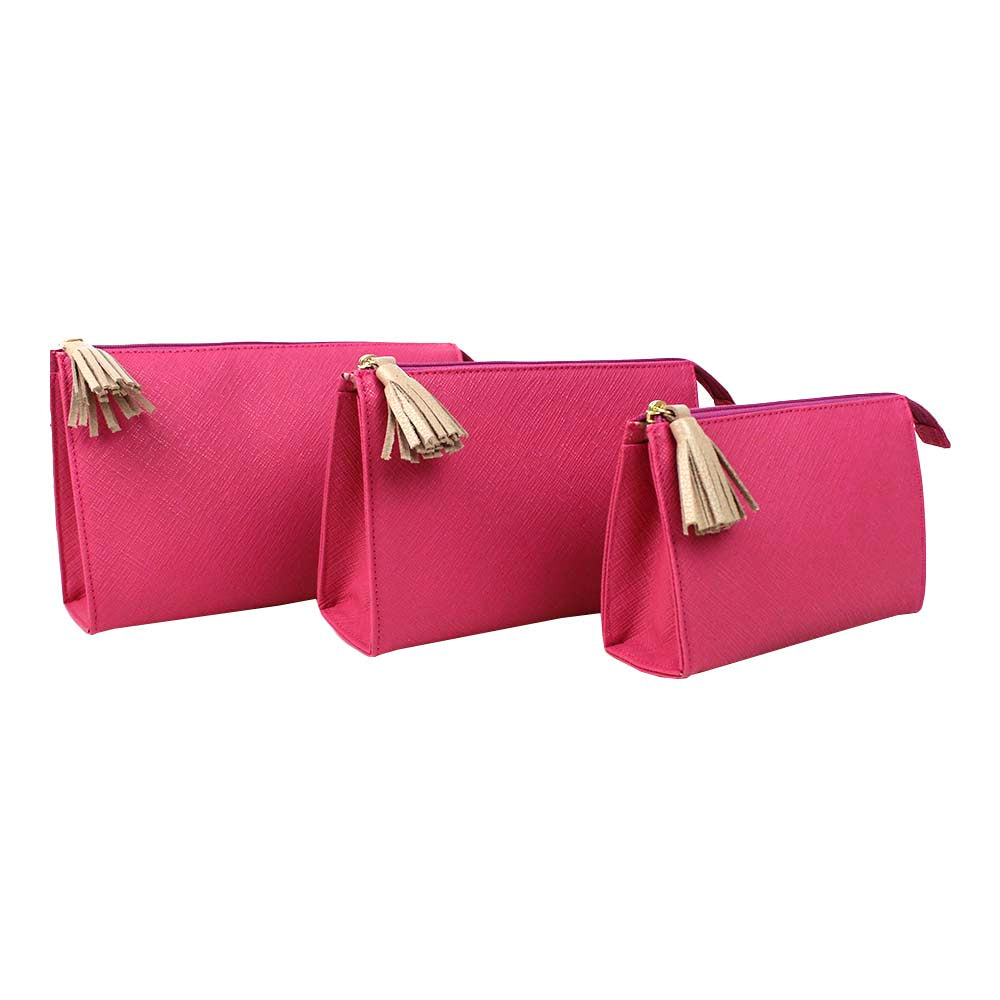 Kit Necessaire Louise Pink Prada com Rose Liso Pronta Entrega