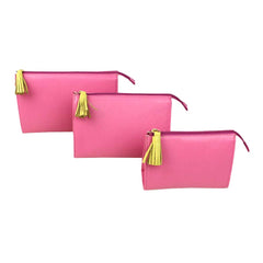 Kit Necessaire Louise Rosa Orquídea com Lima Liso Pronta Entrega
