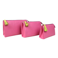 Kit Necessaire Louise Rosa Orquídea com Lima Liso Pronta Entrega