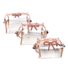 Kit Necessaire Matilde Crystal Laço Rococó Estampa Leque com Algodão Doce Liso Pronta Entrega