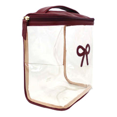 Necessaire Mami Laço Rococó Burgundy Liso Pronta Entrega