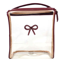 Necessaire Mami Laço Rococó Burgundy Liso Pronta Entrega