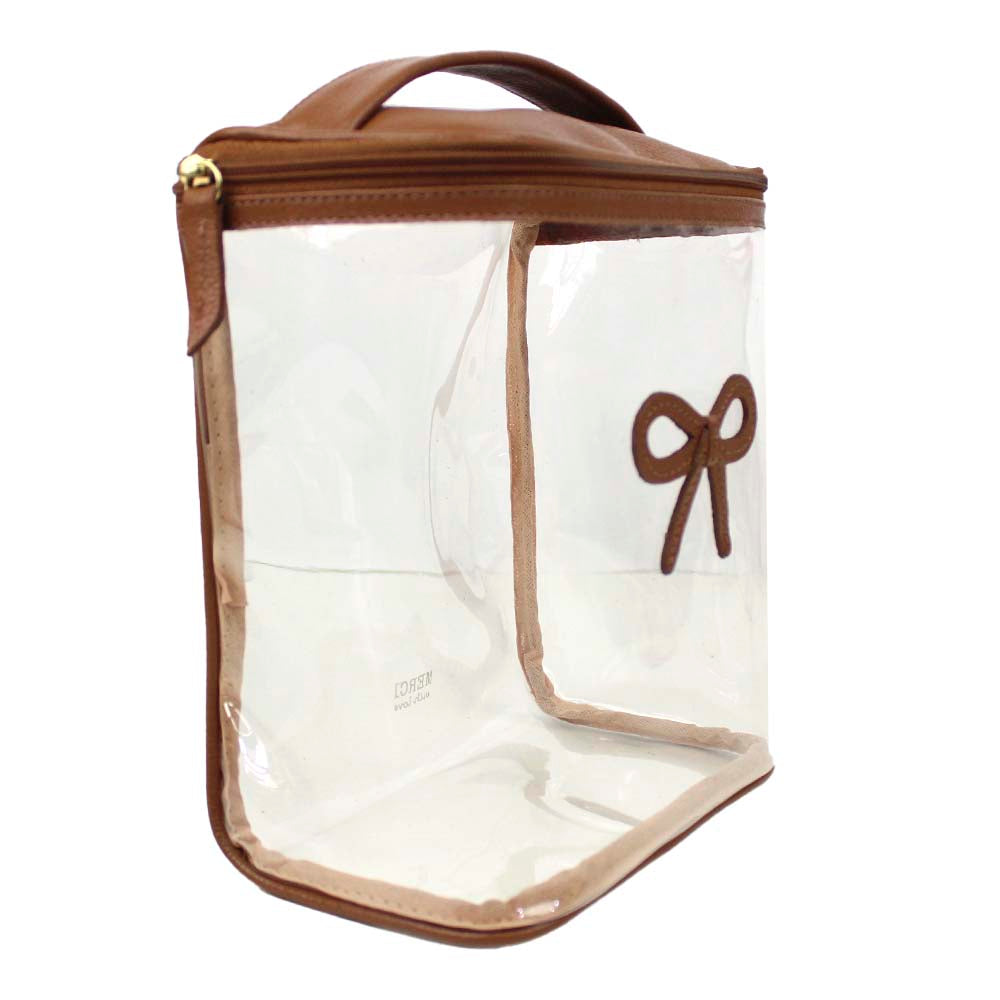 Necessaire Mami Laço Rococó Caramelo Liso Pronta Entrega