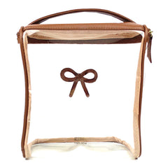 Necessaire Mami Laço Rococó Caramelo Liso Pronta Entrega