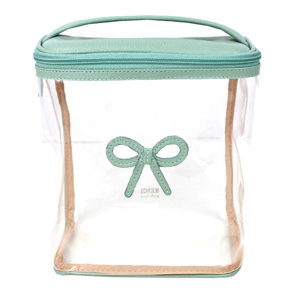 Necessaire Mami Laço Rococó Menta Liso Pronta Entrega
