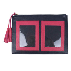 Necessaire + Porta Passaporte 4 Marinho Liso com Chiclete Pronta Entrega
