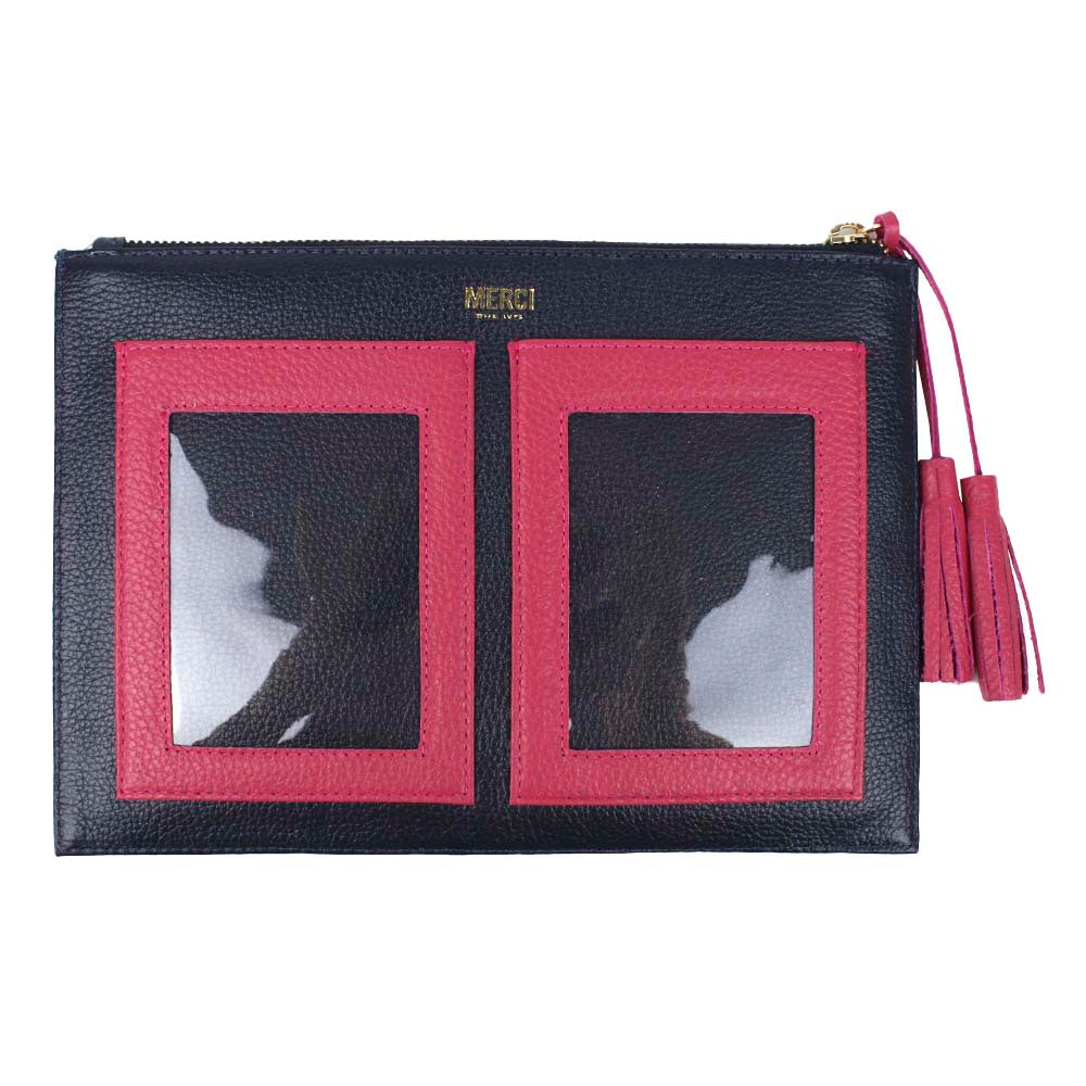 Necessaire + Porta Passaporte 4 Marinho Liso com Chiclete Pronta Entrega