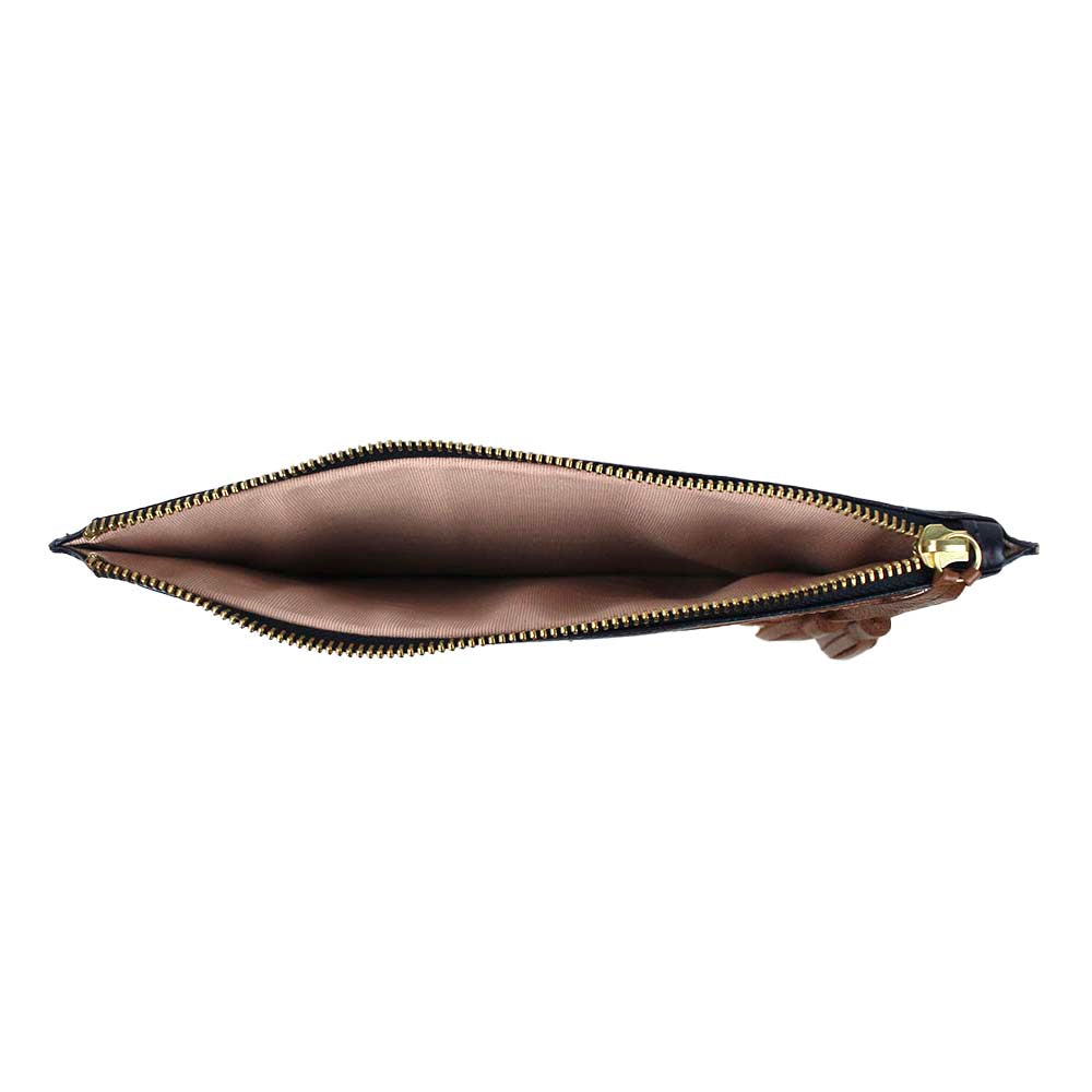 Necessaire + Porta Passaporte 2 Marinho Liso com Caramelo Liso Pronta Entrega