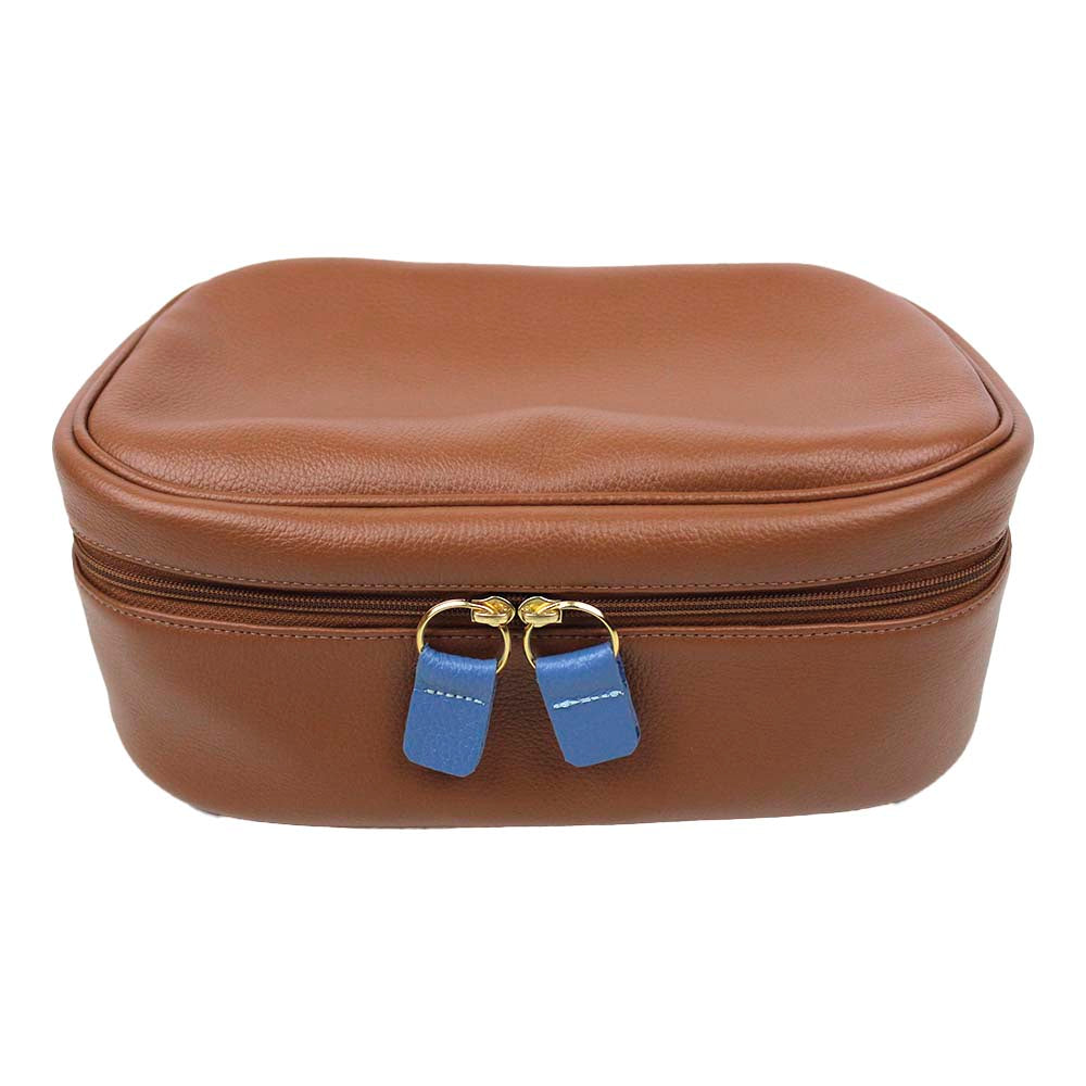 Necessaire Aurora G Caramelo Liso com Beach Pronta Entrega