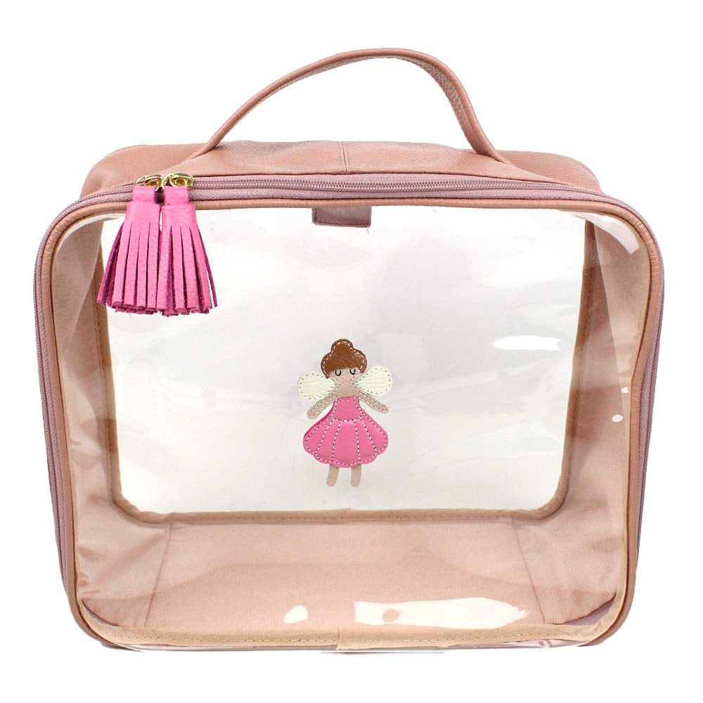 Necessaire Crystal G Fadinha em Couro e Vinil Personalizado