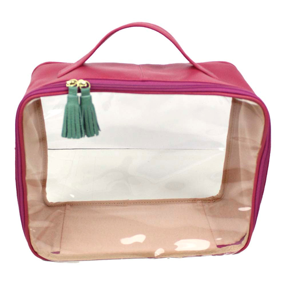 Necessaire Crystal G Chiclete com Jade Pronta Entrega