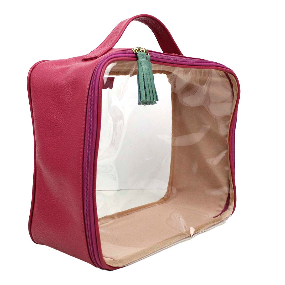 Necessaire Crystal G Chiclete com Jade Pronta Entrega