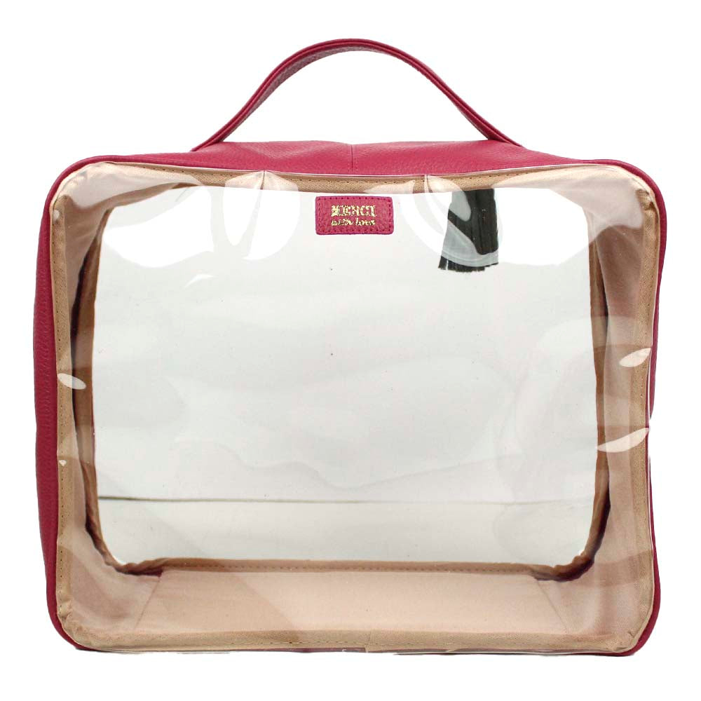Necessaire Crystal G Chiclete com Jade Pronta Entrega
