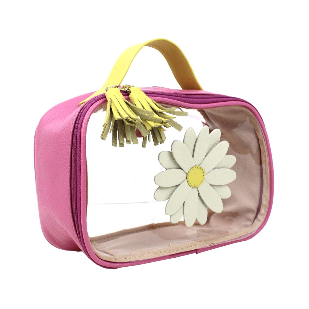 Necessaire Crystal P Margarida Rosa Orquídea com Lima Prada Pronta Entrega