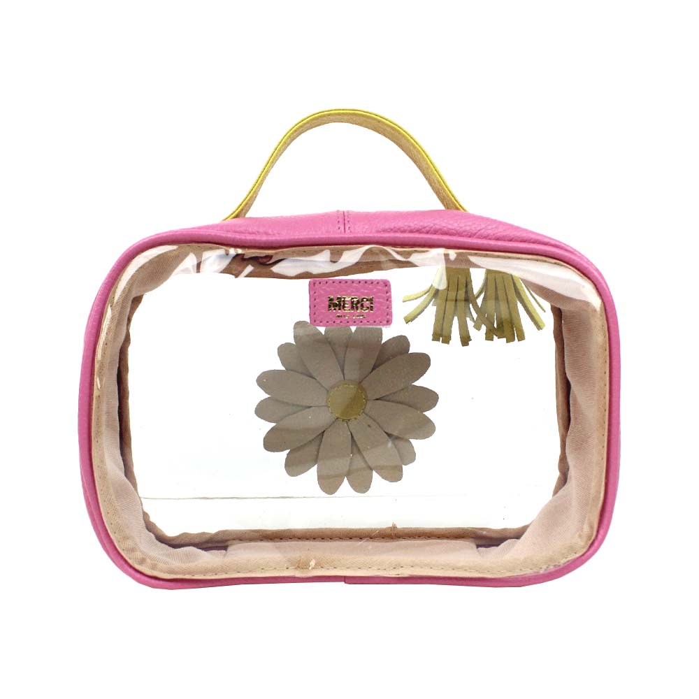 Necessaire Crystal P Margarida Rosa Orquídea com Lima Prada Pronta Entrega