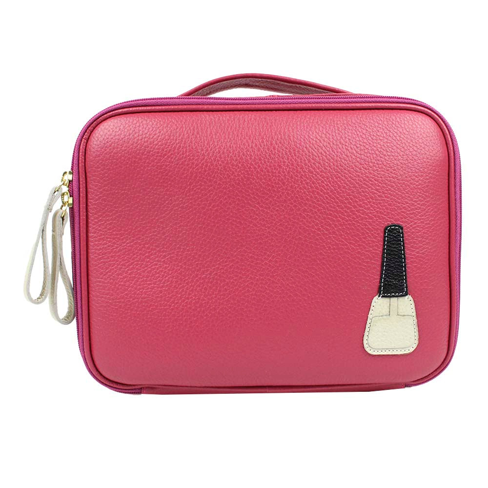 Necessaire Esmalte P Chiclete com Off White Liso Pronta Entrega