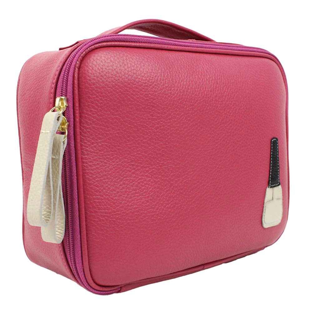 Necessaire Esmalte P Chiclete com Off White Liso Pronta Entrega