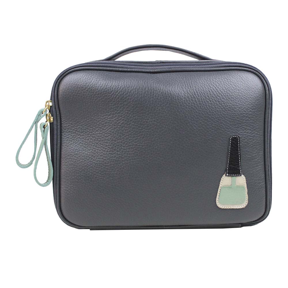 Necessaire Esmalte P em Couro Personalizada
