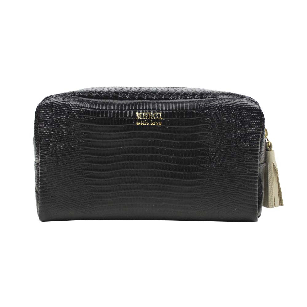 Necessaire Julie M Preto Paris com Off White Lesard Pronta Entrega