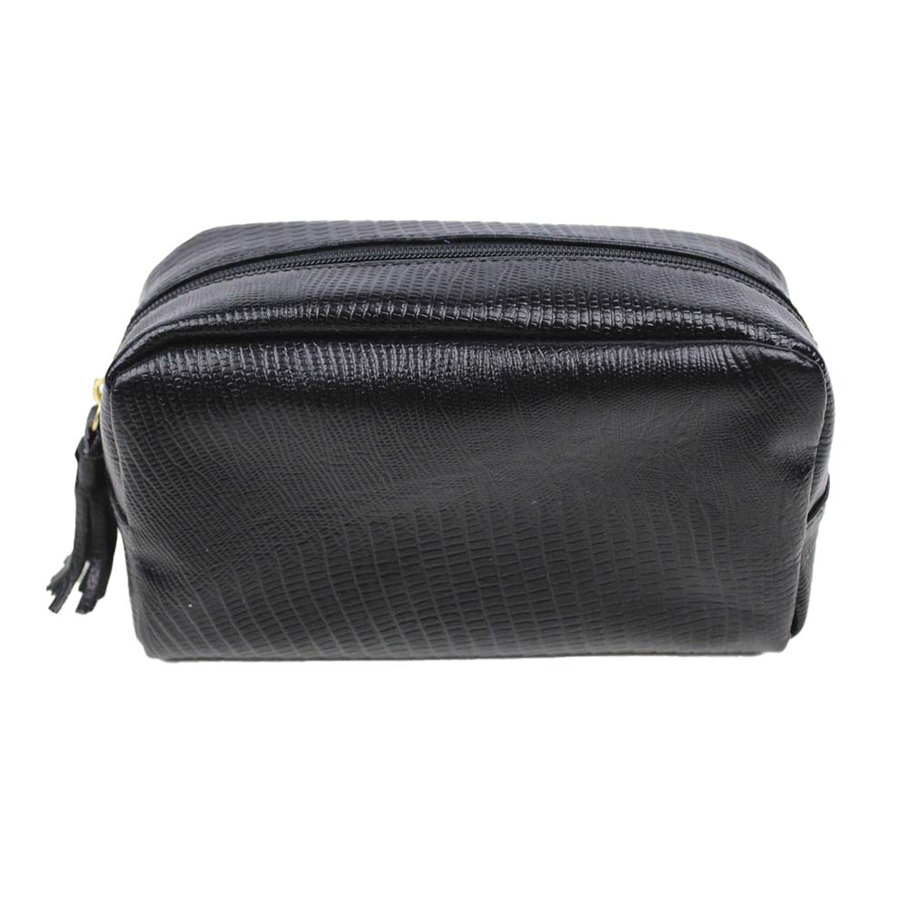 Necessaire Julie M Preto Paris com Preto Liso Pronta Entrega